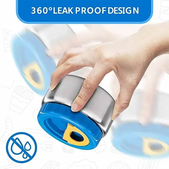 8oz Soup Thermo Wide Mouth Vacuum Insulated Food Jar for Hot&Cold Food, Leak Proof Stainless Steel Kids Lunch Container for Scho 4