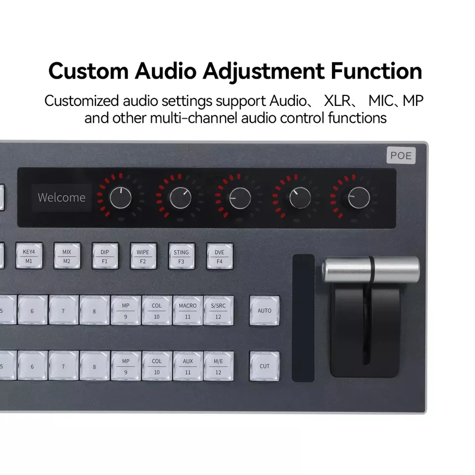 Conmutador IP USB blackmagic atem, panel de control, conmutador, mezclador de vídeo, software vMix, panel de control