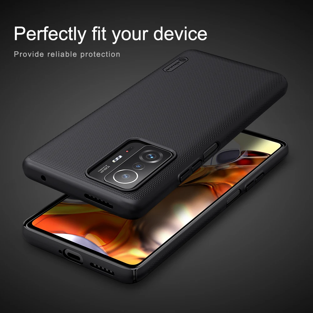 For Xiaomi 11T /11T Pro Case Genuine Nillkin Case Frosted Shield Simple Luxuly business Hard PC Back Cover For Xiaomi Mi 11T Pro 2