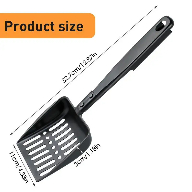 Metal Fireplace Ash Shovel Hollow Out Wood Stove Ash Sifter Iron Coal Shovel Fire Pit Tools for Fireplaces Outdoor BBQ Grills 6