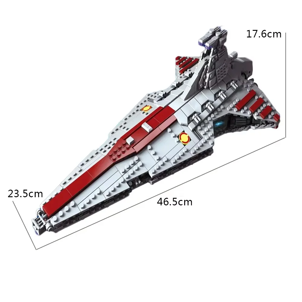 Building Block Toy Assemble Toy High-tech Moc Venator Attack Cruiser Fighter Destroyer Brick Technical Model Blocks Space Ship Combination Building Block Toys