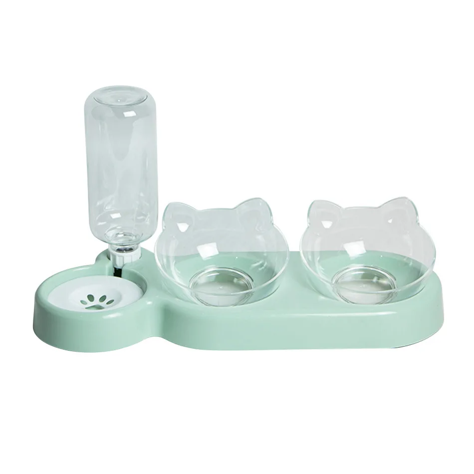 Elevated Double Bowl Pet Feeder - Durable Feeding Station