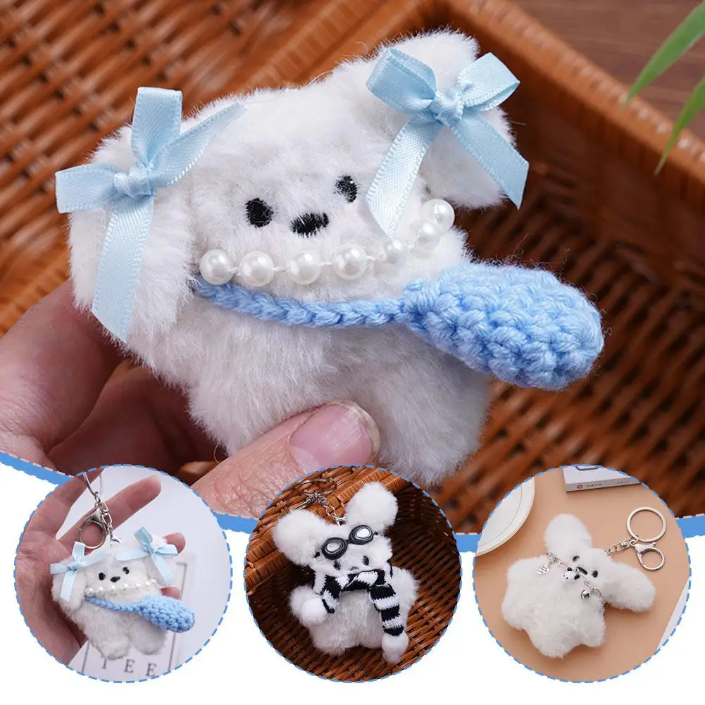 Kawaii Pochacco Plush Doll Keychain - Cute Anime Pendant for Children and Girls' Gifts