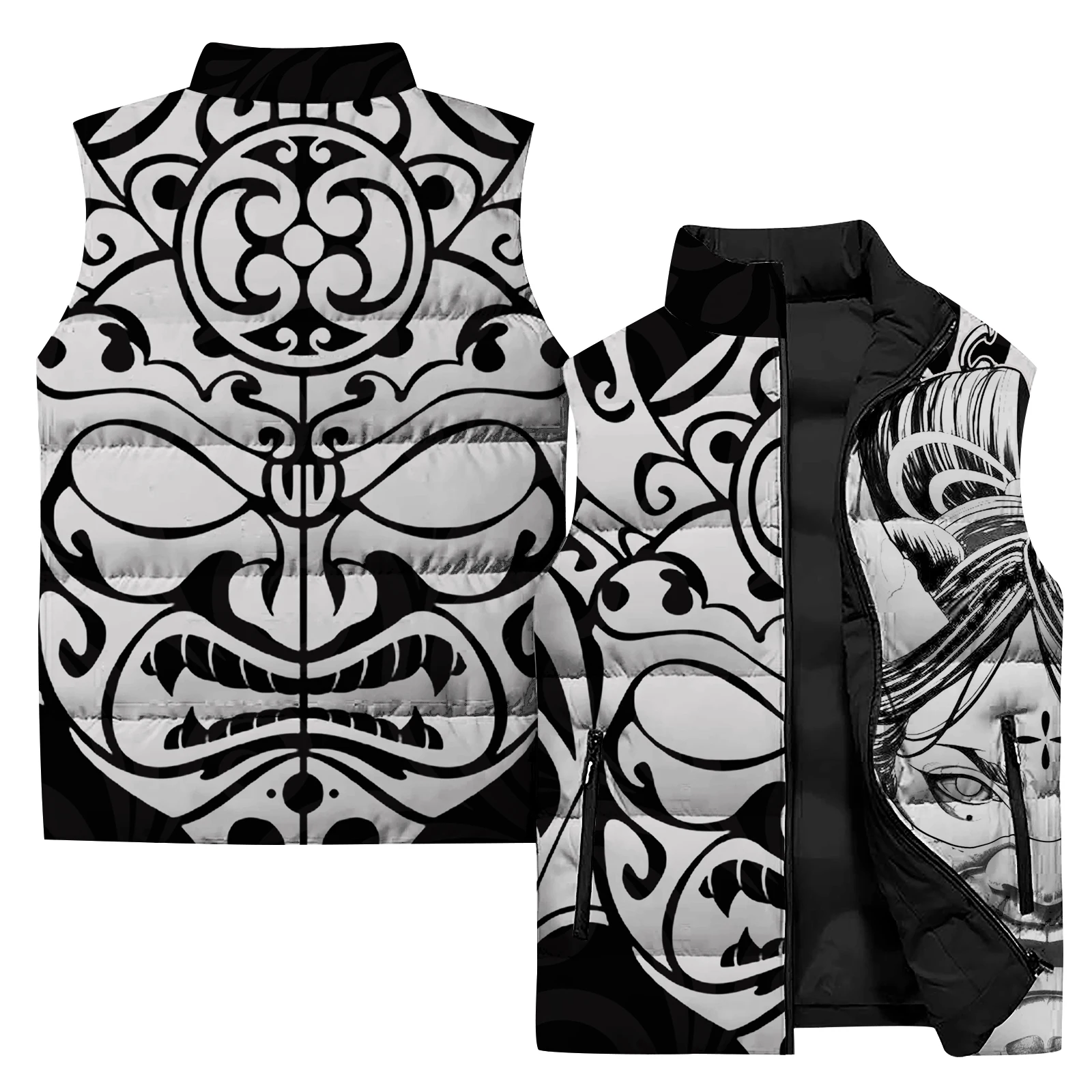 thumbnail image 1 of Chaquetas de diosa, chaleco de senderismo de moda para hombre, chaleco táctico con impresión digital 3D para hombre, chalecos de ropa para hombre duraderos y cálidos, 1 of 4