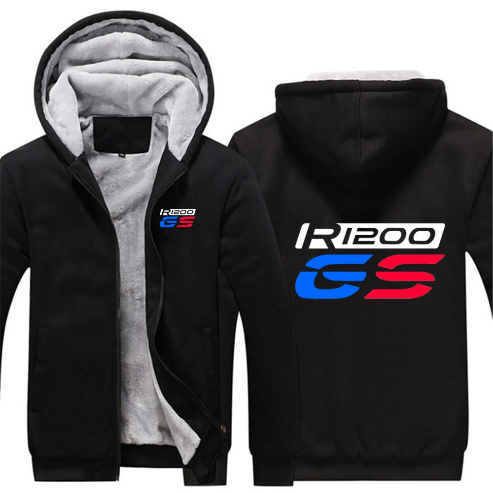Men Windproof Padded Hooded Fleece Jacket Autumn Winter