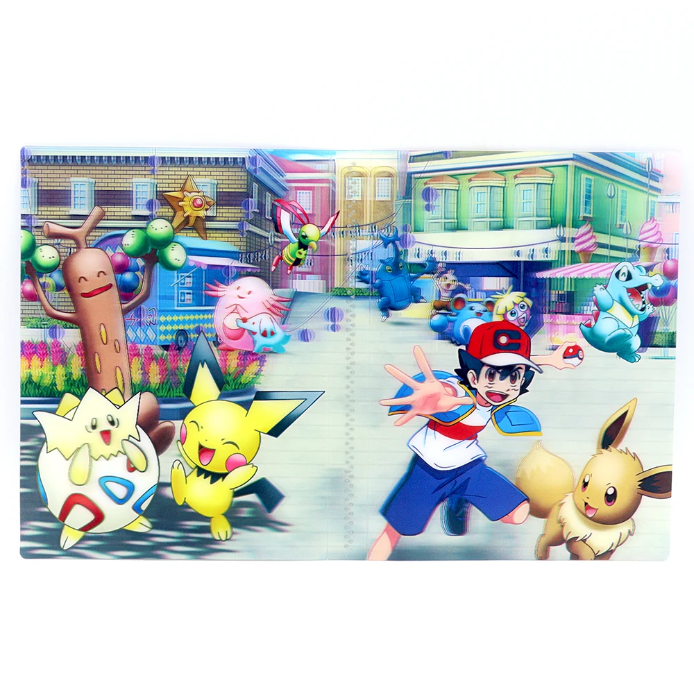 Pokemon Album 3D Holographic 240pcs Pikachu Charizard Shining Map Collections Notebook Binder Folder Holder Book Cards Protector