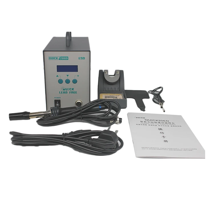 QUICK 206D High Power Intelligent Lead free Welding Stand Temperature Control Soldering Station