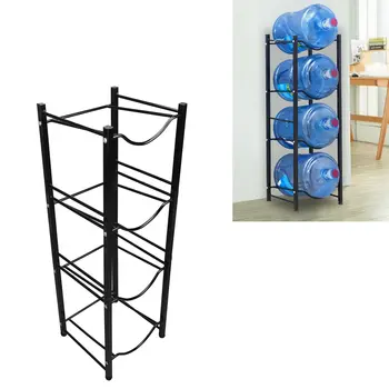Water Cooler Jug Holder Easy Assembly Water Bottle Dispenser Stand Space Saving Strong Load Bearing 4 Tier Rust Proof for Home 1