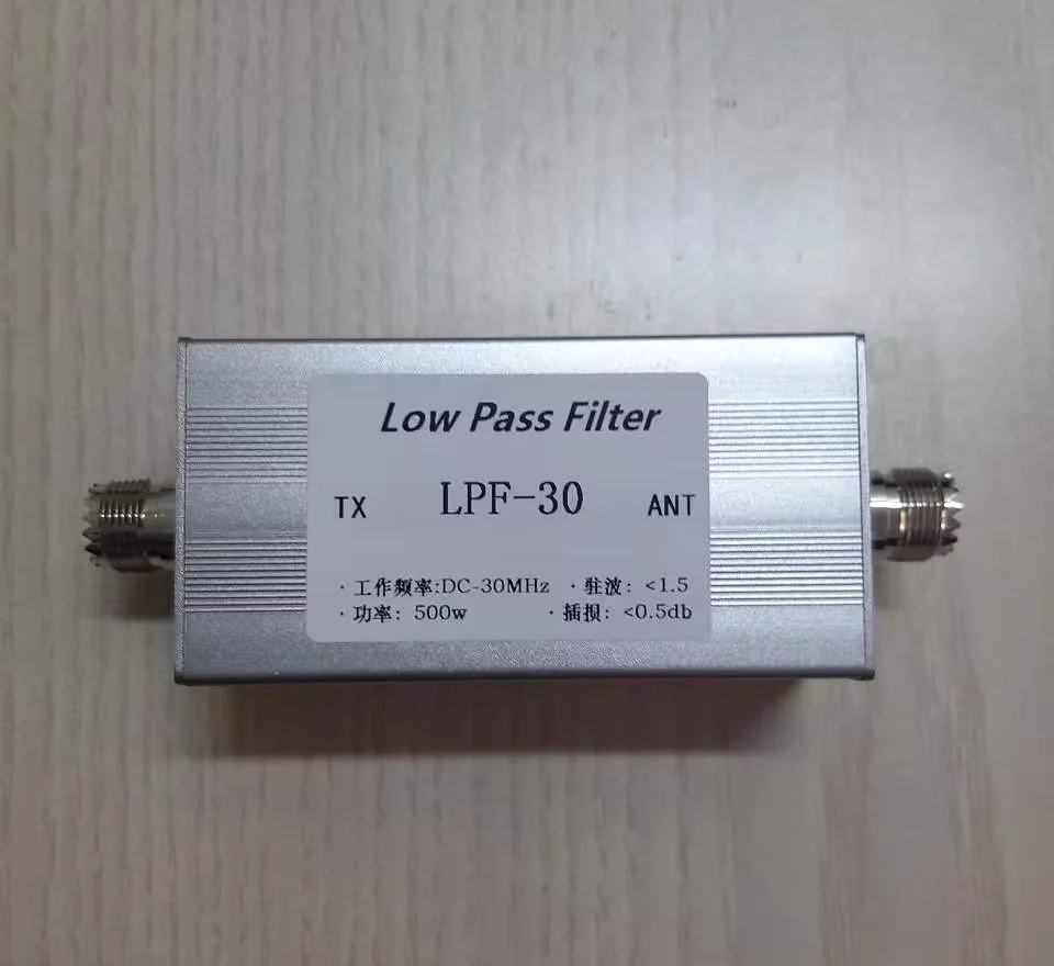 

Low Pass Filter LPF-30 Short Wave Filter M Base Low Pass DC-30MHz 500w