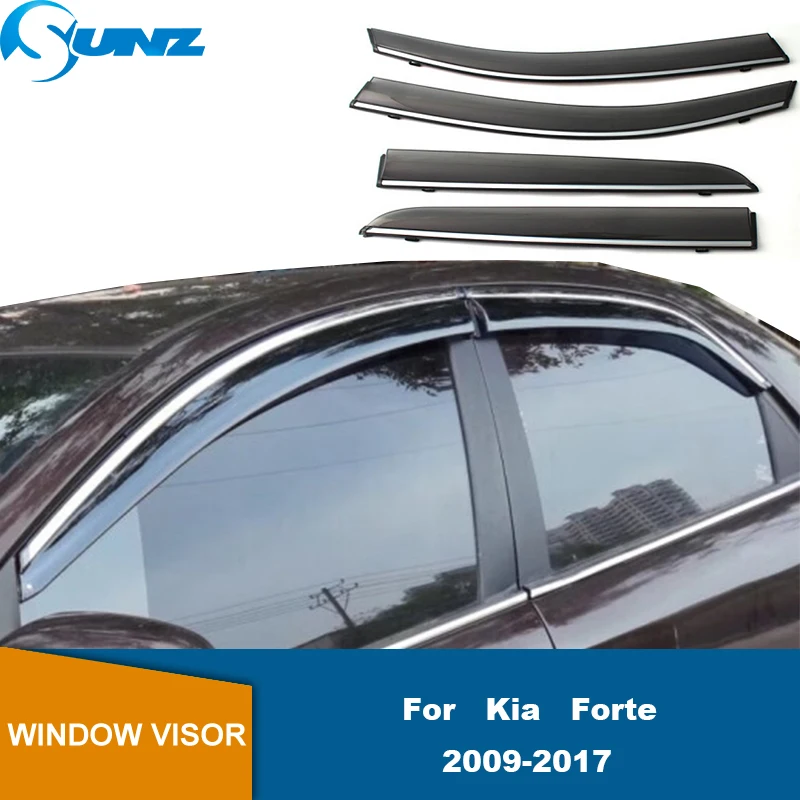 

Оконные козырьки для Kia Forte 2009 2010 2011 2012 2013 2014 2016 2017