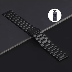 Stainless Steel Bracelet Wristband Strap - 22mm (Black and Tools)