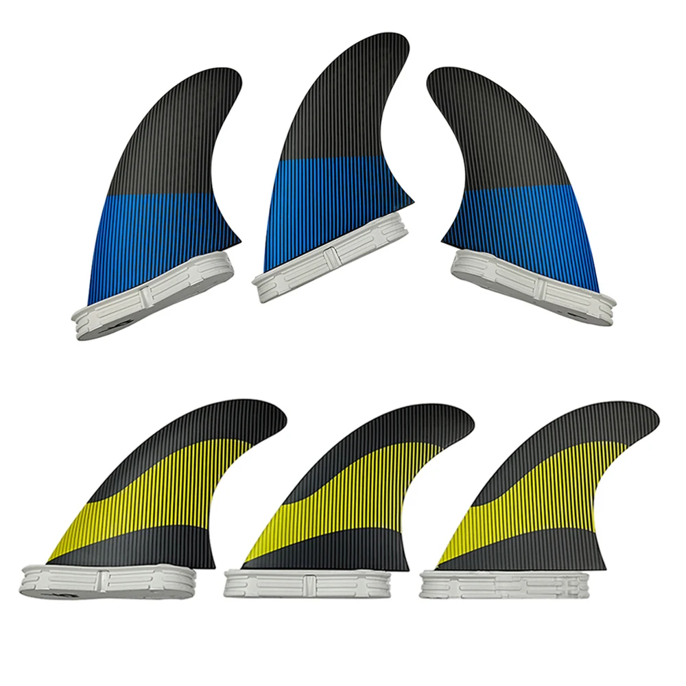 

Surf Fin UPSURF FCS2 Fins G5/G7 Surfboard Fins Thruster 3 Pcs/set Fiberglass Honeycomb M/L Size Quilhas Tri Fin Line Surfing Fin