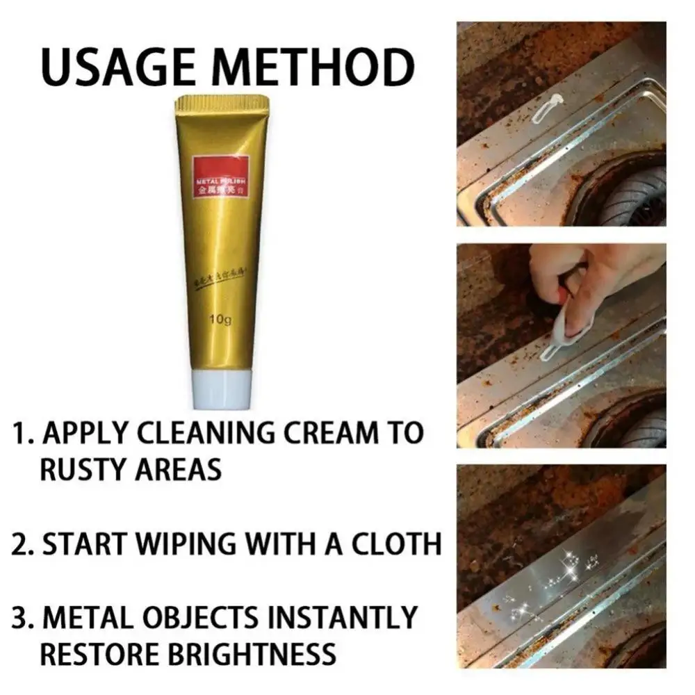 Sb2618b902cc14656b8849592eafe0b0eq 1/2/3pcs Metal Polishing Cream 5/10g Polish Paste Rust Remover Multifunctional Cleaning Tools Suitable For Metalm Ceramics