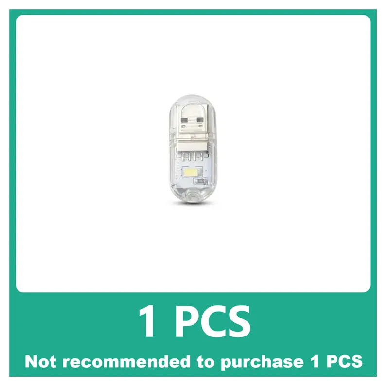 

1 ~ 5 шт., портативная мини-светодиодная Usb-лампа, 2-24 светодиода