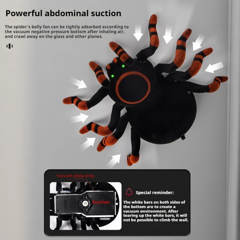 Remote Control Spider Simulation Land Climbing Wall Dual Mode Fun Bionic Climbing Crawling Walk Electric Remote Control Toy 3