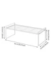 White Metal Over The Sink Shelf with Modern Design,  Display Stand Organizer for Kitchen Accessories 3