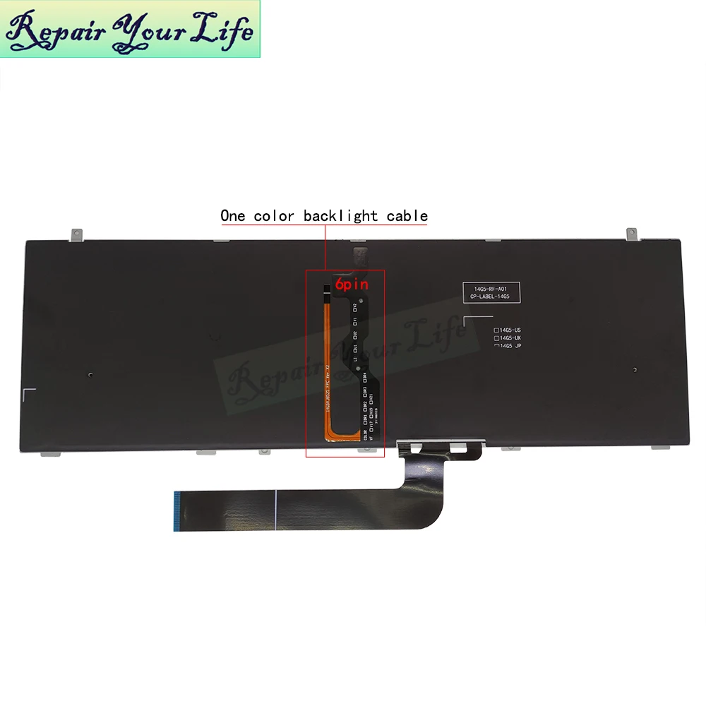 Teclado Retroiluminado dos Eua para Mecânico T90 Plus-tg65t Machenike Plus-tr26 Teclados de Luz Rgb Metrg5act14404 Tfm14g53usj852b - Imagem 4