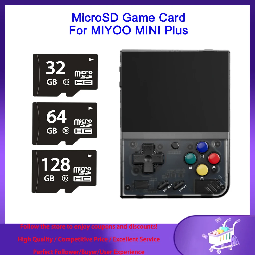 GameCardMicroSDCardforMIYOOMINIPLUSHandheldGameConsoleTF