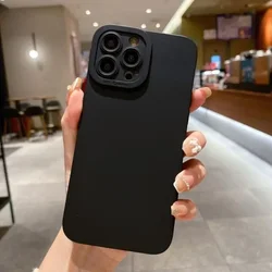 Matte Soft Silicone Shockproof Phone Case with Bumper Protection for Mi 11T(11T Pro) (Black)