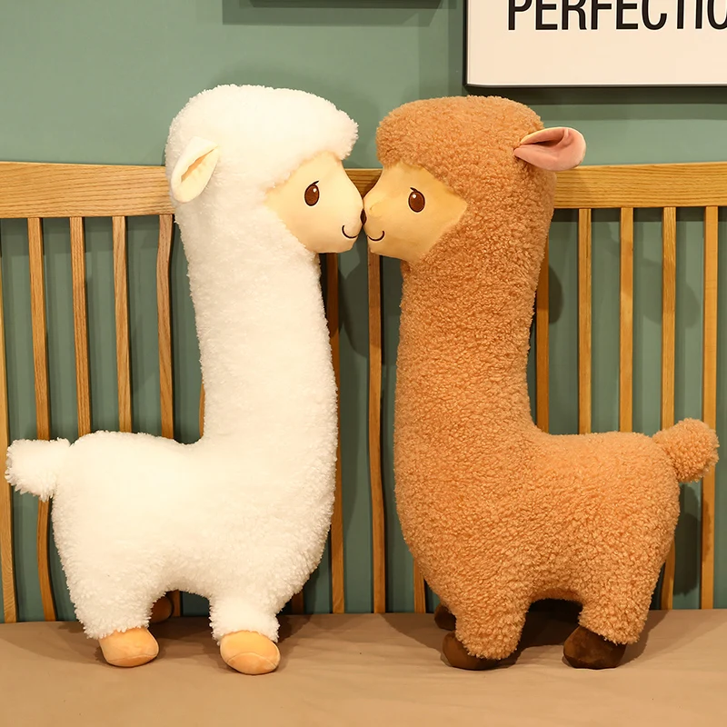 Simpatico peluche alpaca per bambini, animale farco
