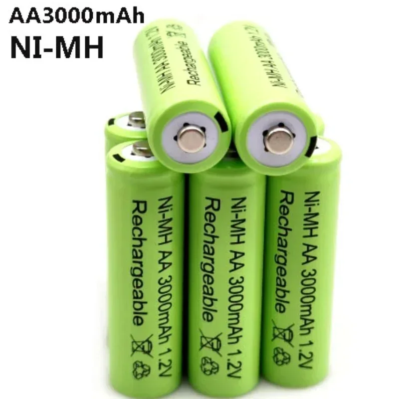 Rechargeable DE Ni MH 1.2V AA3000mah Pre charged Toy 3000mah rechargeable battery