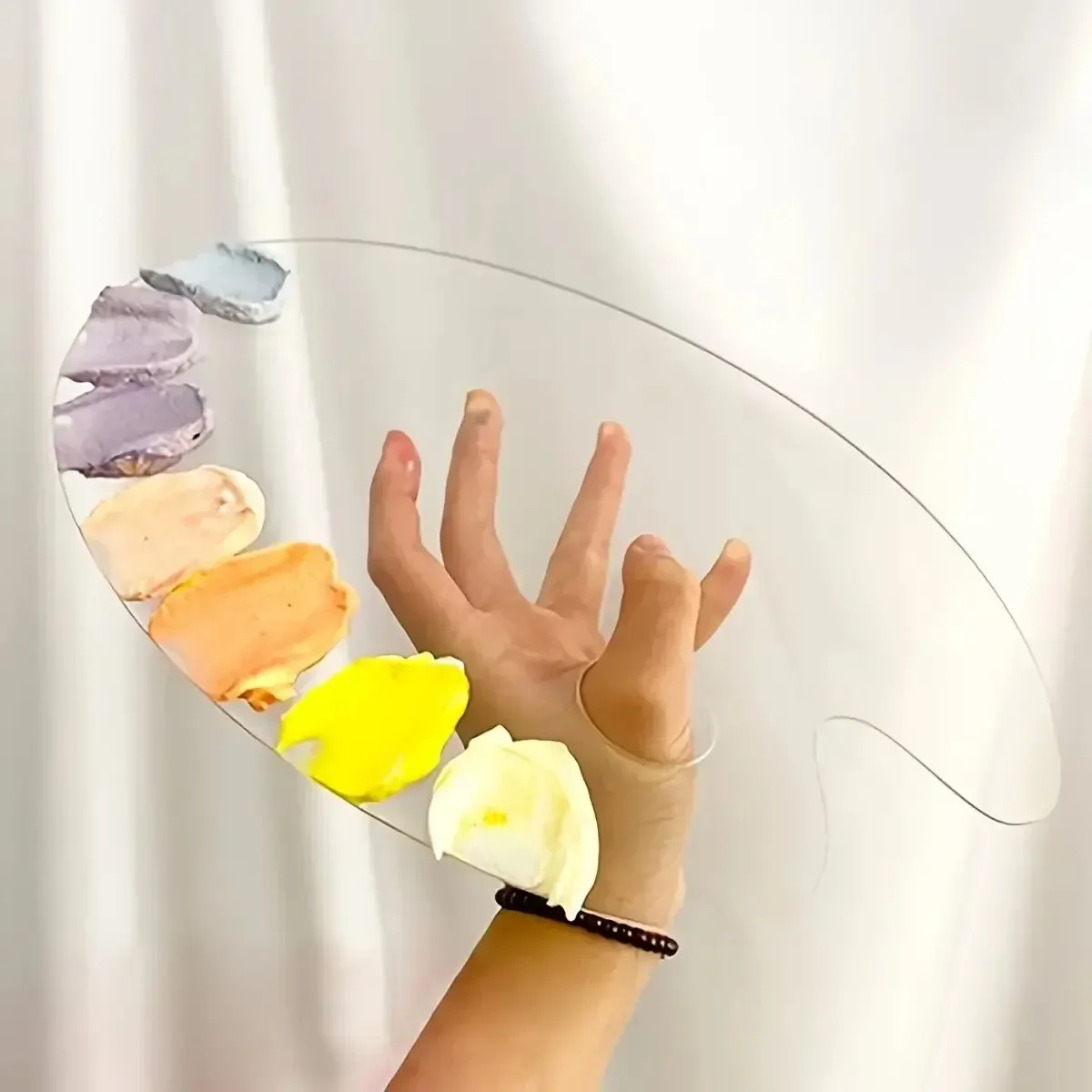 1Pcs Transparent Palette Acrylic Palette Fine Arts Oil Painting Palette Gouache Acrylic Painting 1Pcs Transparent Palette Acrylic Palette Fine Arts Oil Painting Palette Gouache Acrylic Painting