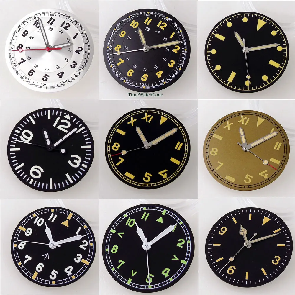 Cadran Et Aiguilles Rotary Pour Mouvement ETA 2824 - Diamètre 30,5 Mm, Couleur Or - Occasion