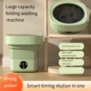6L 11L Folding Portable Washing Machine Big Capacity with Spin Dryer Bucket  Clothes Travel  Underwear Socks Mini Washer 4