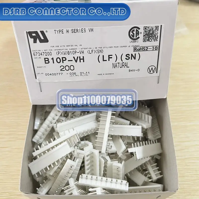 

200pcs/lot new and original B10P-VH 10P 3.96MM