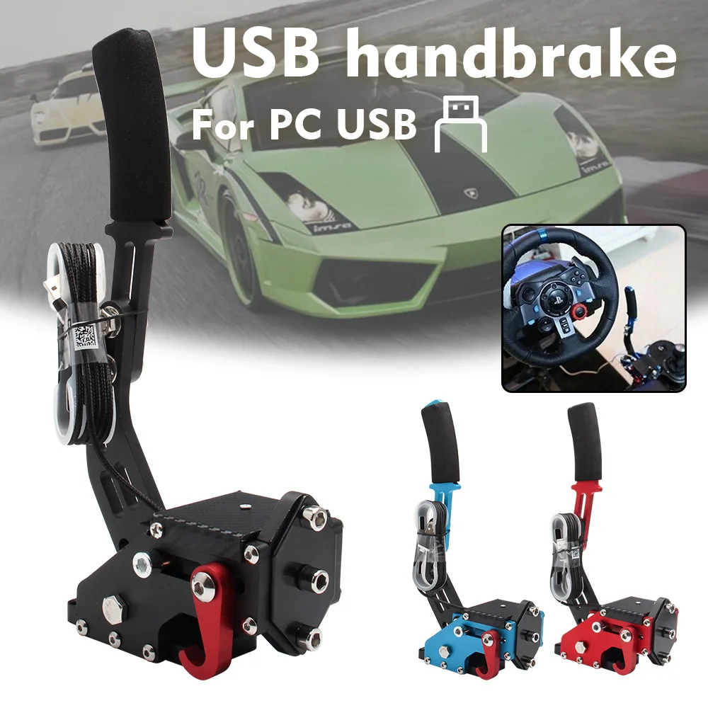 

USB Brake System PC Handbrake Sim for Racing Games G25/27/29 PC Hall Sensor USB SIM Racing for Racing Games T300 T500 HB1009