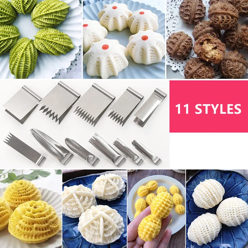 Stainless Steel Baking Clips Walnut Cake Peanut Making Molds Cake Decorating Tools Bread Dessert Pastry Handmade Craft Clips