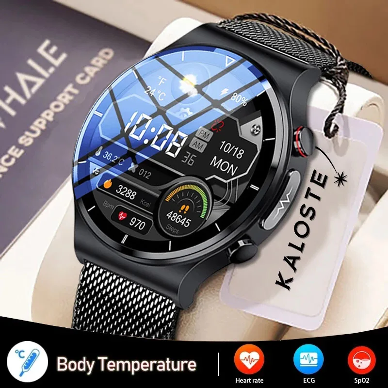 2022 New ECG+PPG Smart Watch Men Blood Pressure Heart Rate Watches IP68