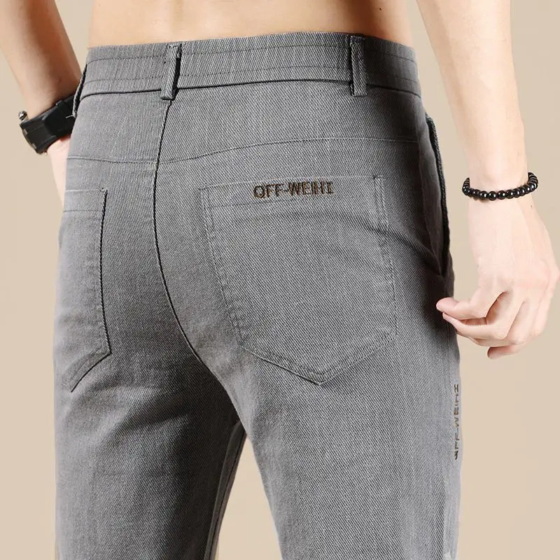 2024 Spring Elegant Fashion Harajuku Slim Fit Trousers Loose All Match Trousers Pockets Button Zipper Casual Straight Leg Pants