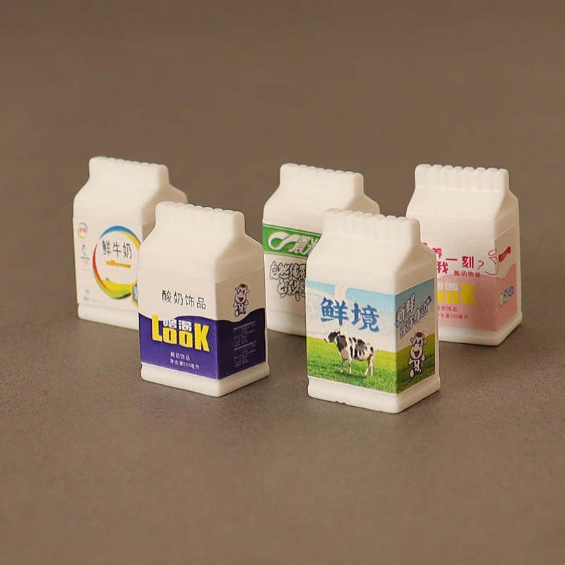 

5 шт./набор миниатюрный кукольный домик в коробке, фрукты, молочный напиток, ролевая еда для куклы blyth ob11 1/6 1/12, кукольные кухонные аксессуары