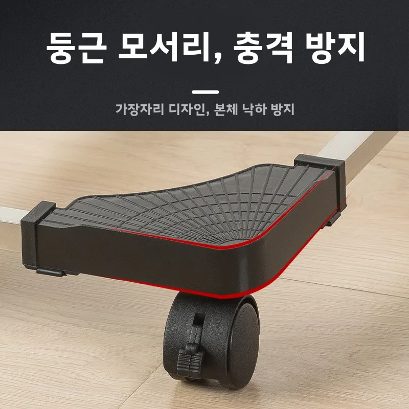 조정 가능한 크기의 컴퓨터 호스트 케이스 브래킷 범용 바퀴가 있는 모바일 스탠드 데스크탑 박스 지지대 높이 조절 베이스