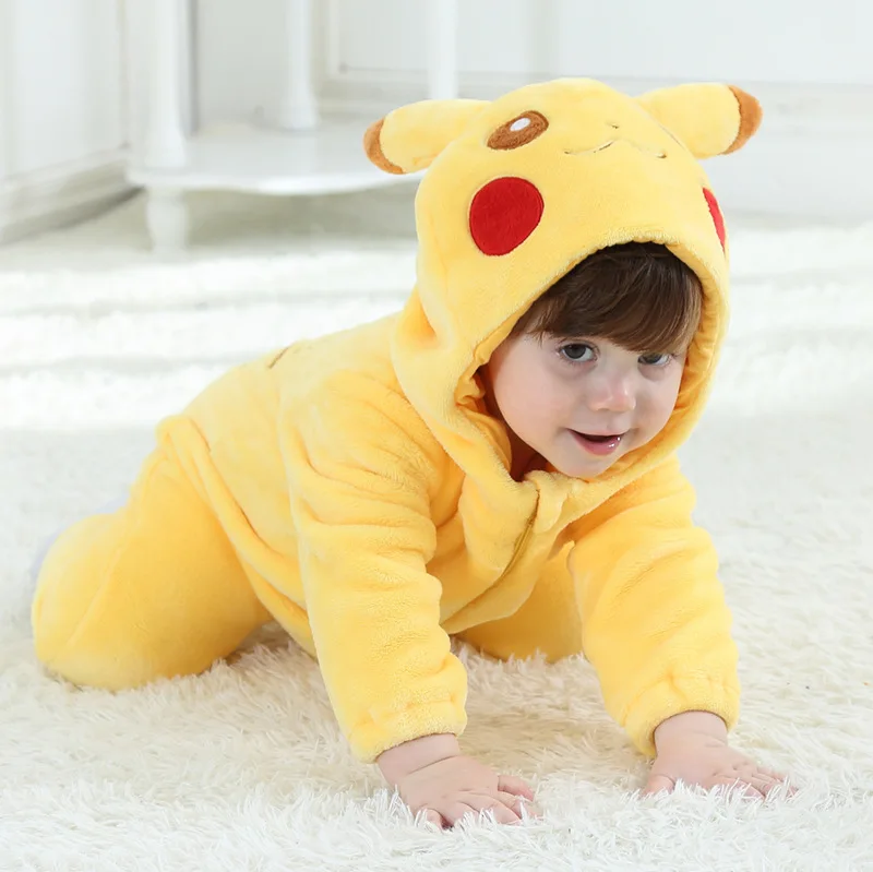 Fantasia Pikachu Pokemon Infantil Unisex Com Capuz