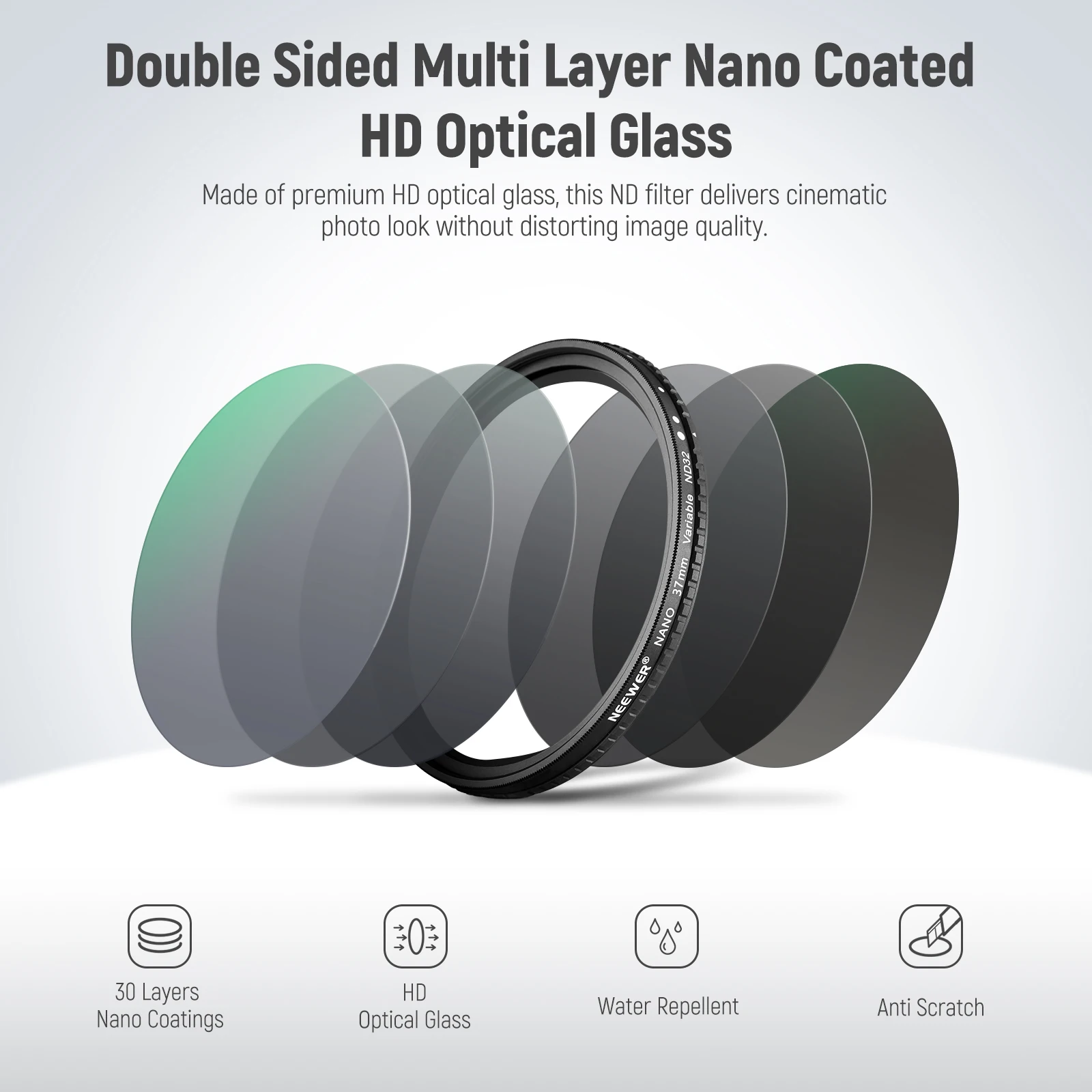 【正規品】 HD NEEWER Variable Cross/Optical X No ND2-ND32 Filter ND 趣味