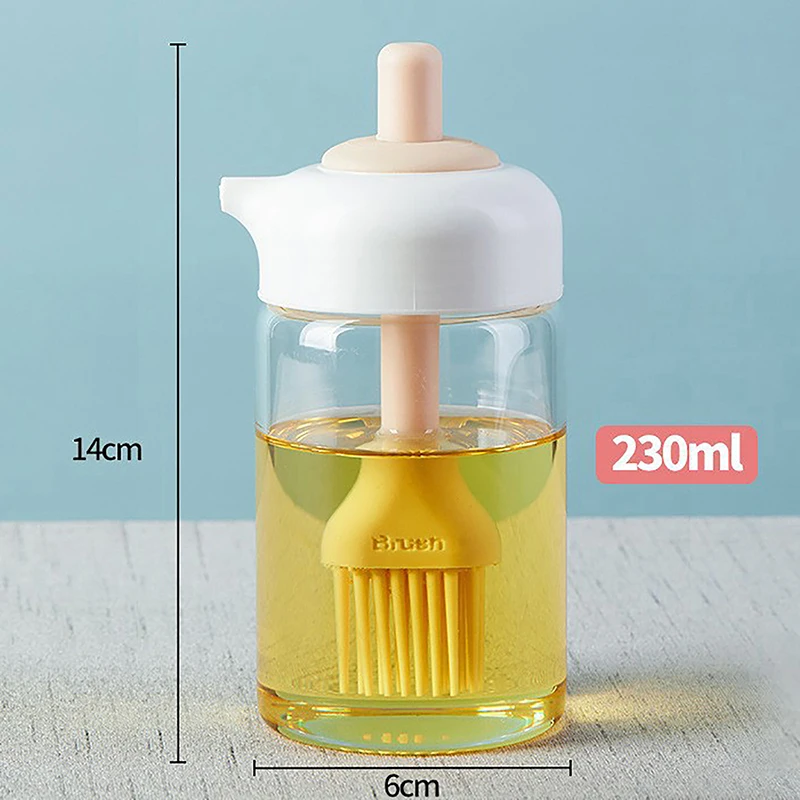 Bouteille d'huile multifonctionnelle avec brosse en silicone, pulvérisateur  d'huile 2 en 1, distributeur d'huile d'olive BBQ, accessoires de cuisine,  550ml - AliExpress