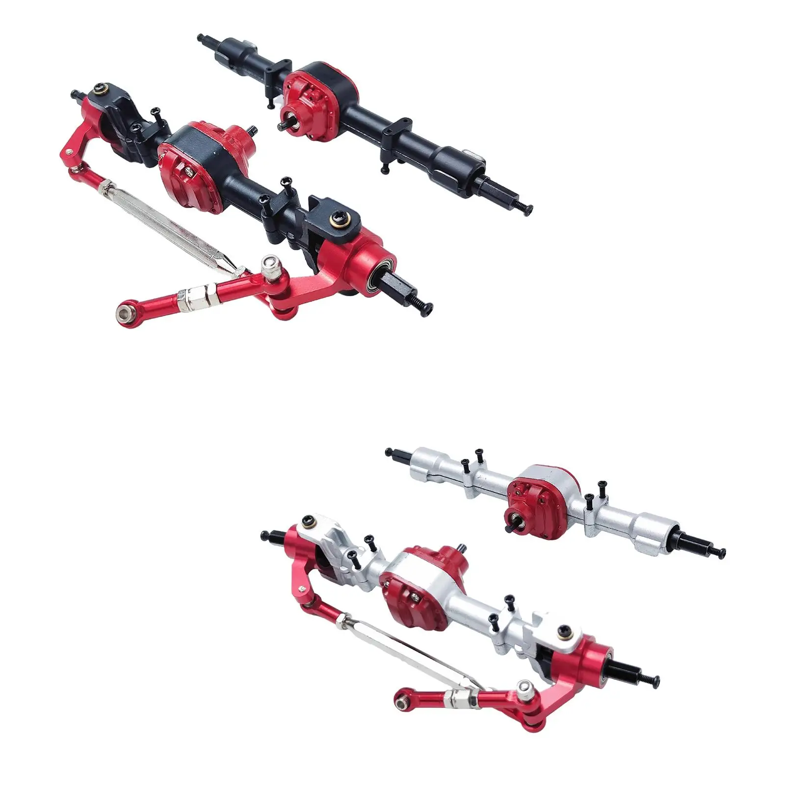 

1/12 комплект передней и задней оси, практичные запасные части, цинковые зеркальные оси для MN82 LC79 модели радиоуправляемых автомобилей, грузовиков