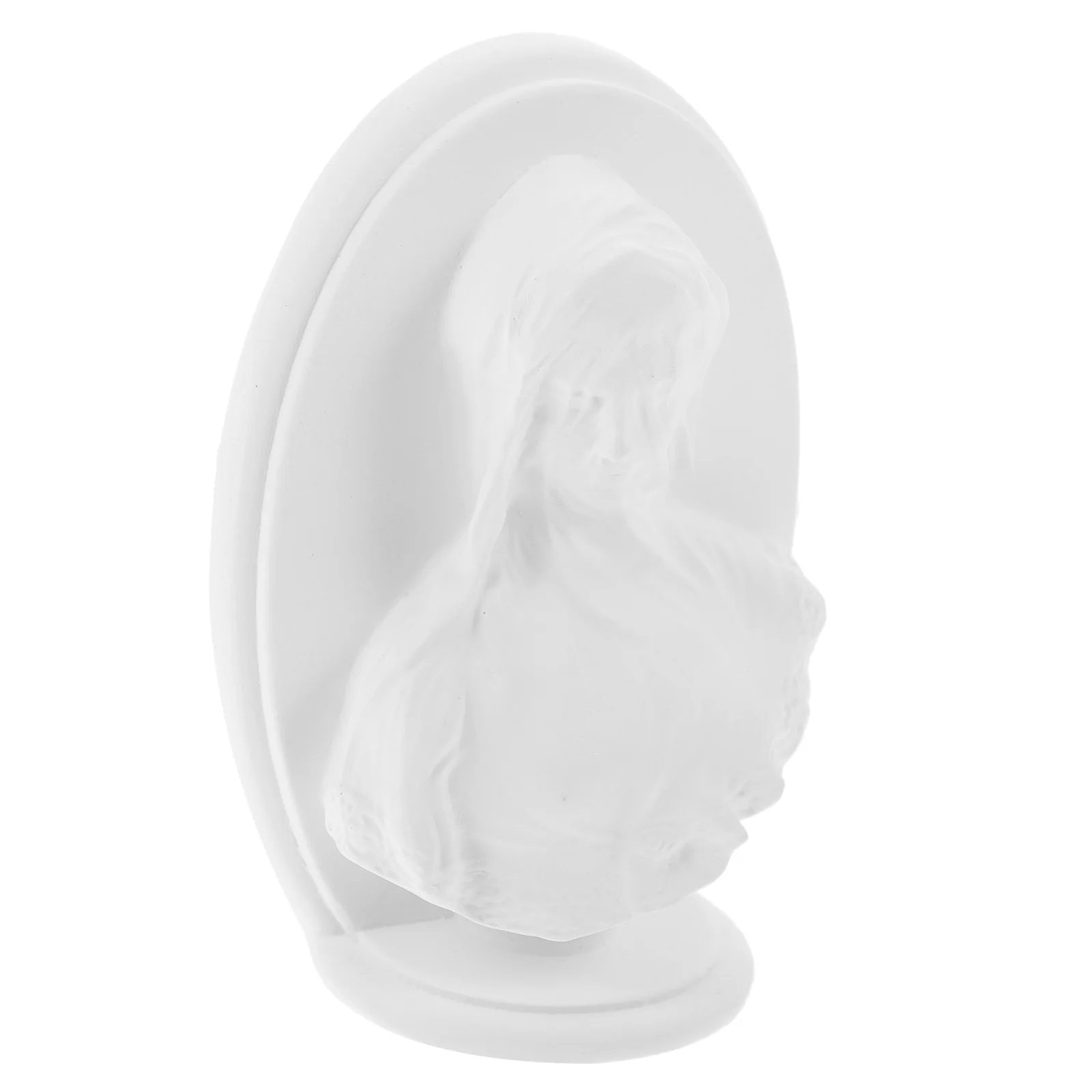 

Statue Home Sculpture Girl Bust For Models Porch Desktop Resin Garden Decoration