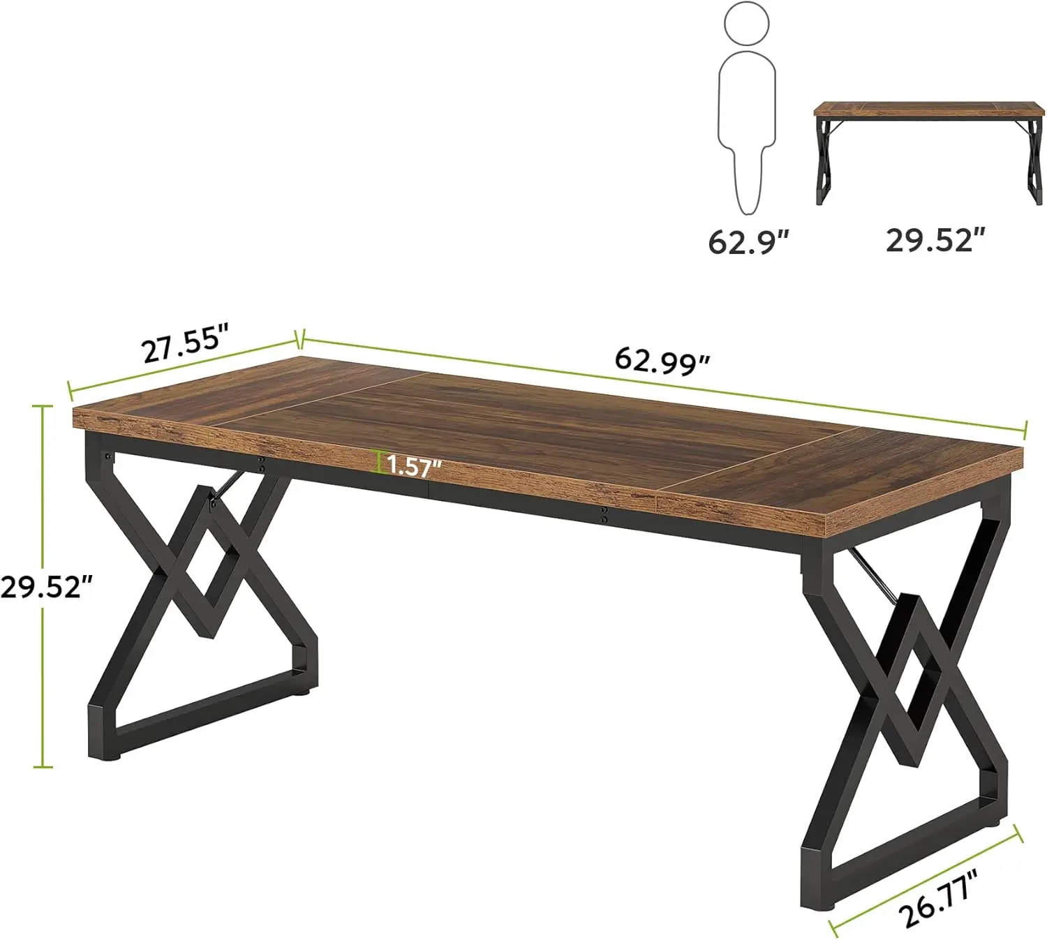 -تخصيص أثاث المصنع بالجملة مكتب كمبيوتر بسيط كبير...