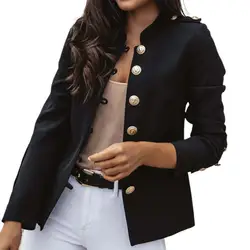 Senhora do escritório blazer cor sólida gola única breasted blazer outono inverno elegante fino fitting ternos casaco para uso diário