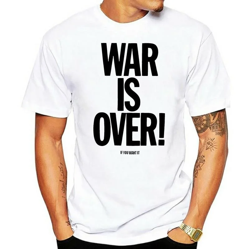 

Cool War Is Over Sixties Peace Hippy Counterculture T shirt Summer Cotton T shirt Fashion