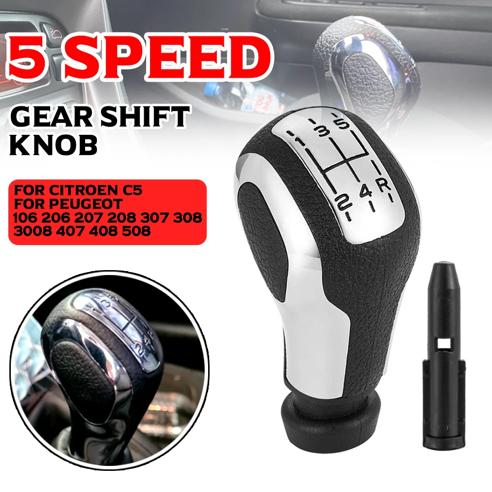 

Car Gear Shift Knob Boot Case For CITROEN C2 C5/For PEUGEOT 106 107 206 207 306 307 308 3008 406 5008 605 807