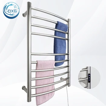 ราวแขวนผ้าเช็ดตัวแบบมีระบบทำความร้อน OXG Chrome ราวแขวนผ้าเช็ดตัวไฟฟ้า ราวแขวนผ้าเช็ดตัวสแตนเลสแบบมีระบบทำความร้อน เครื่องอบผ้าเช็ดตัว อุปกรณ์ในห้องน้ำ 1
