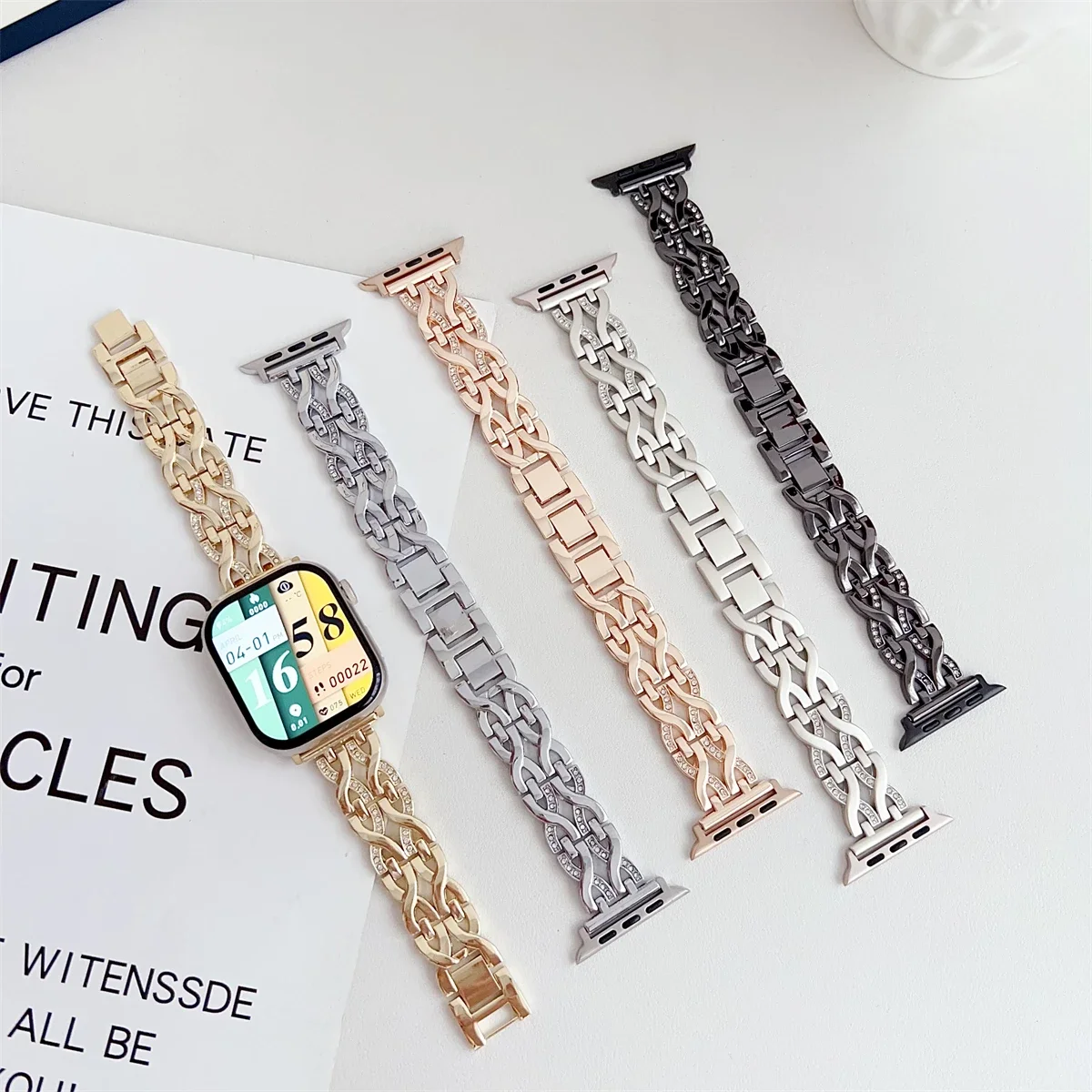 Premium Metal Watch Band For Apple Watch Series And Ultra Models_voghion.com