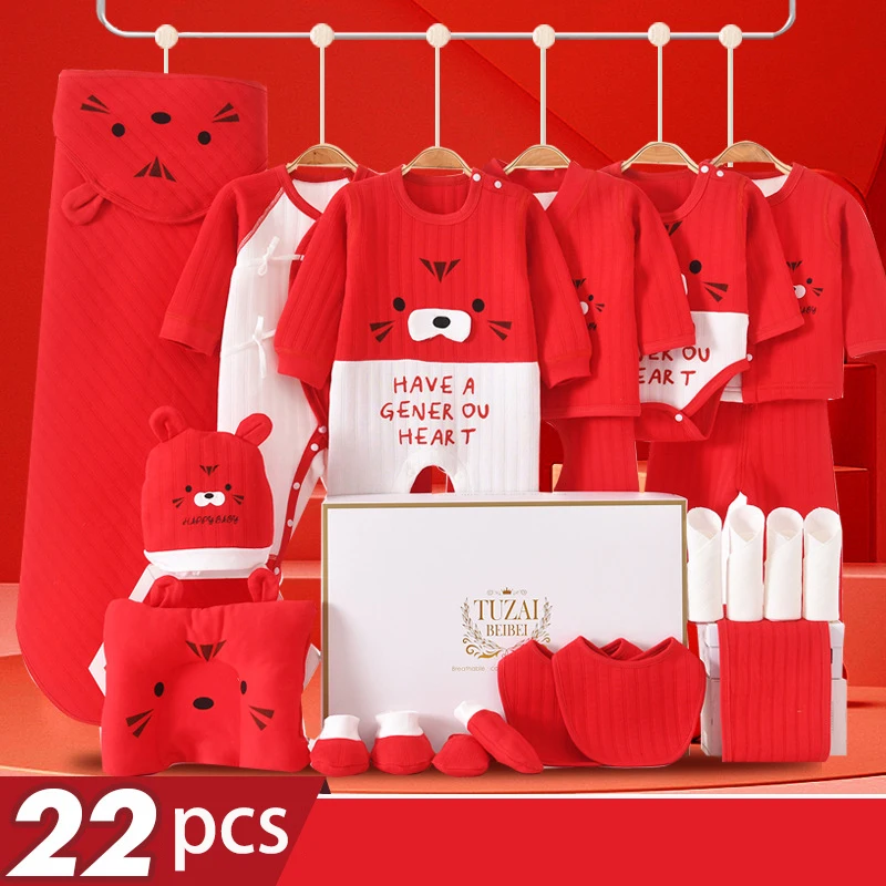 شتاء جديد الوليد فتاة الملابس مجموعة طفل القطن 18...