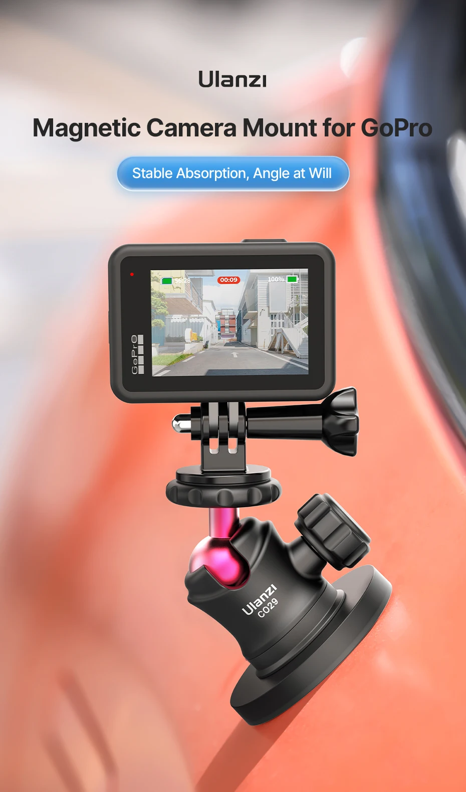 Bola Cabeça, Gopro Adaptador, 1 4 