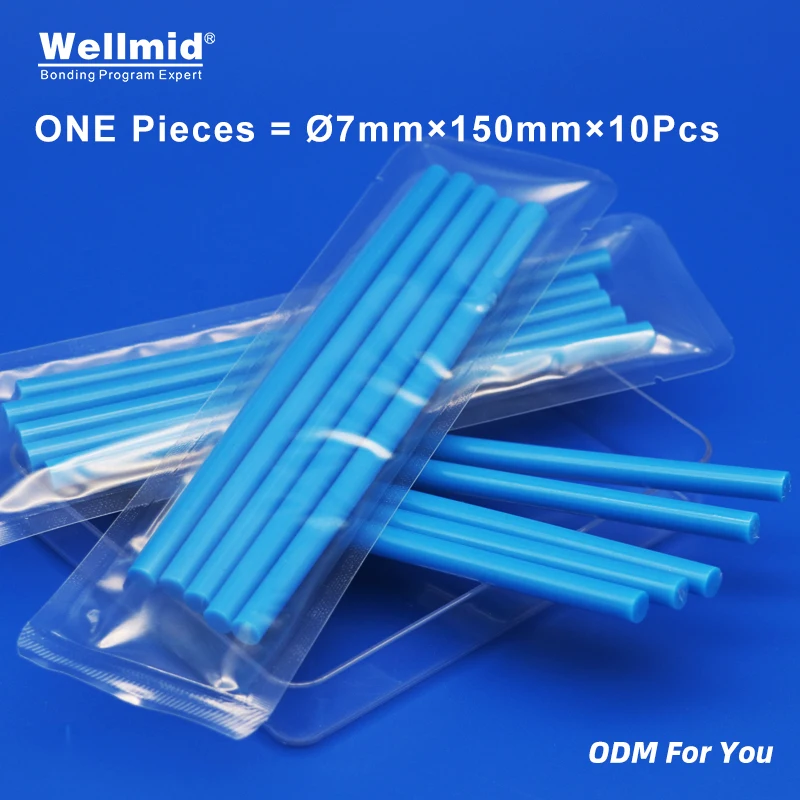 7mm11mm&times;150mm Blue Eure Hot Melt Glue Sticks For Heat Pistol Gun Adhesive Araldite DIY Tools Repair Alloy Accessories Decoration