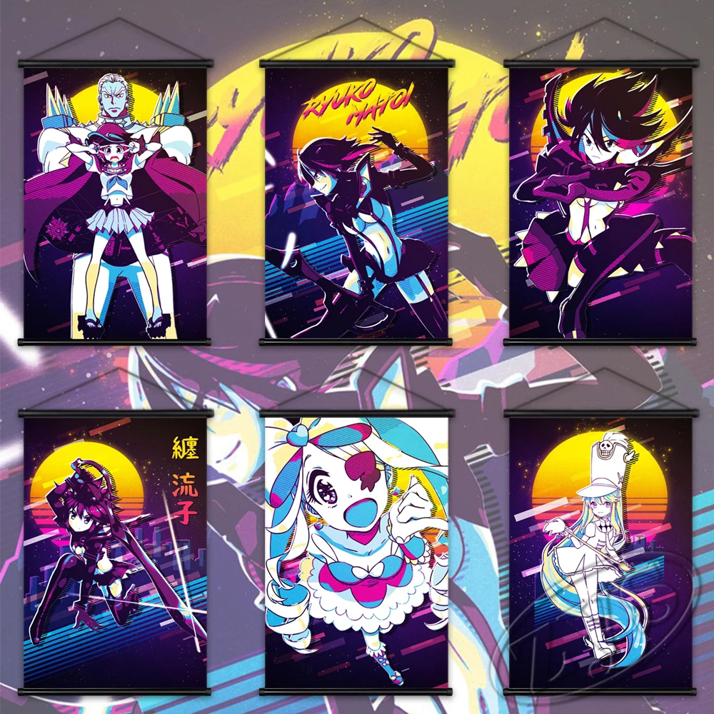 

Print KILL La KILL Poster Canvas Painting Anime Hanging Scrolls Classic Mural Modern Living Room Vintage Home Wall Decoration